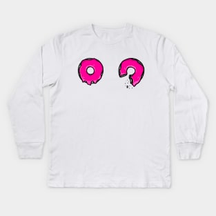 Donuts Tits Kids Long Sleeve T-Shirt